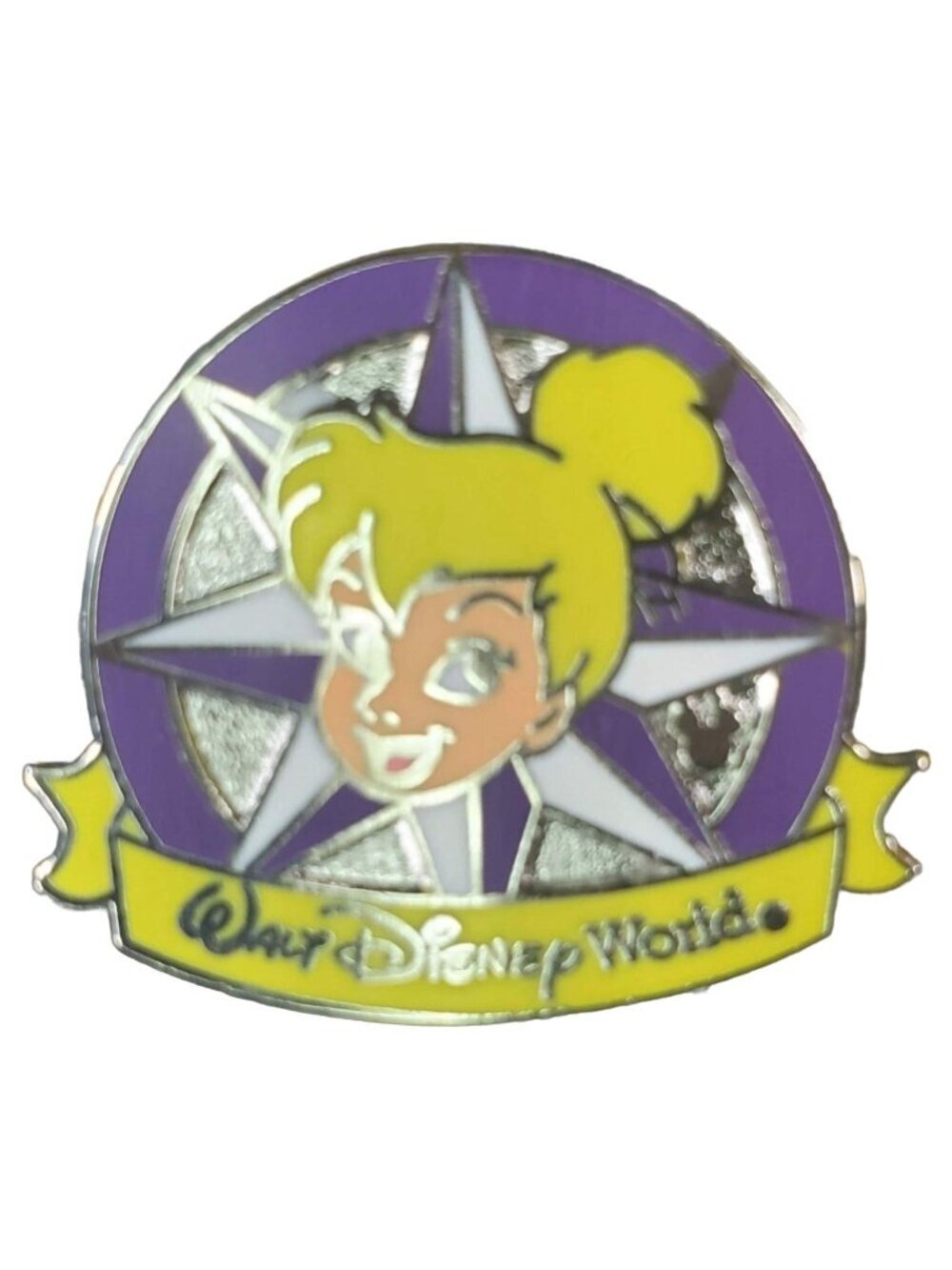 Disney Tinkerbell Compass Trading Pin Hidden Mickey Fairy Brooch Lapel Pin Badge